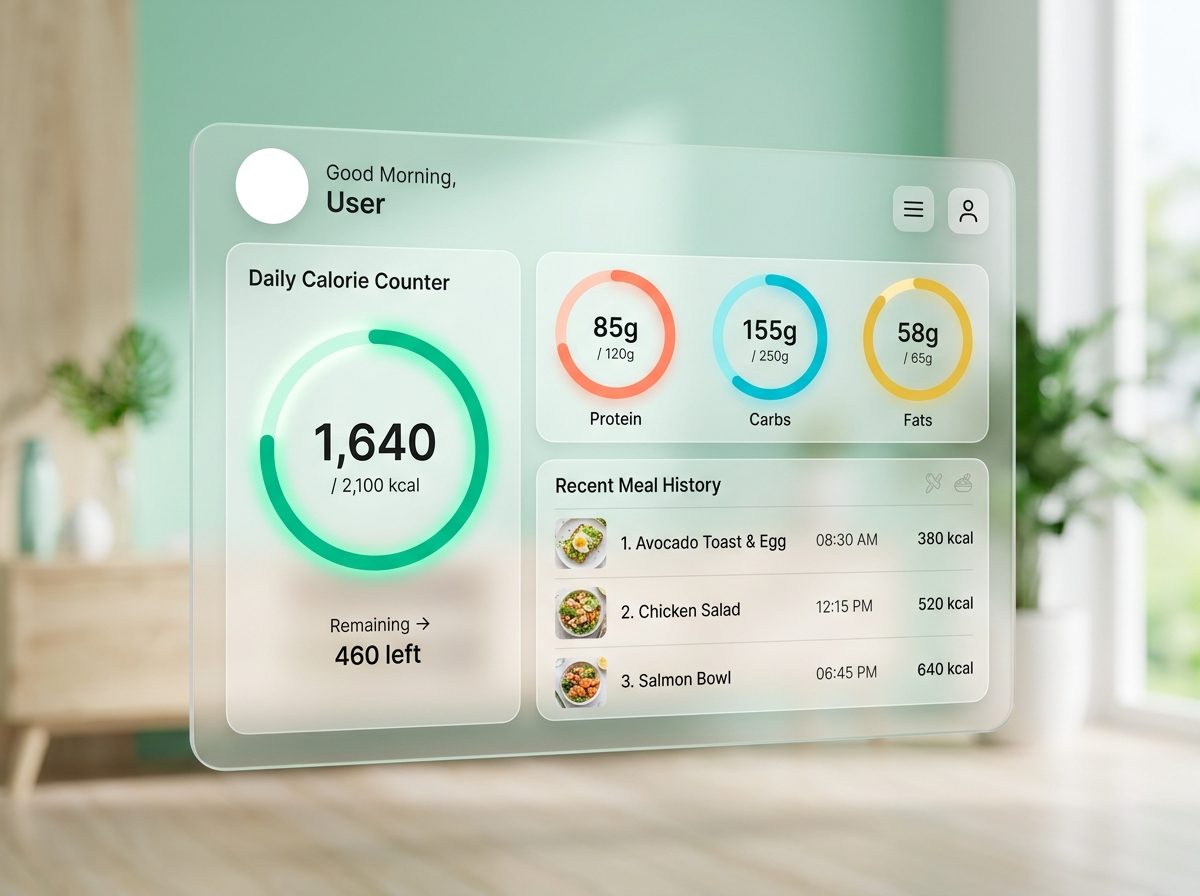 CalorieWise Dashboard UI